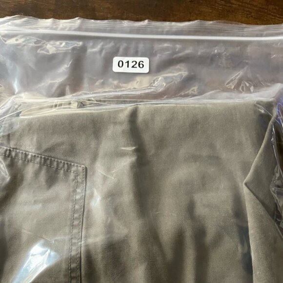 COLUMBIA men’s green cotton cargo zipper pocket outdoor pants size 34W - Picture 10 of 10